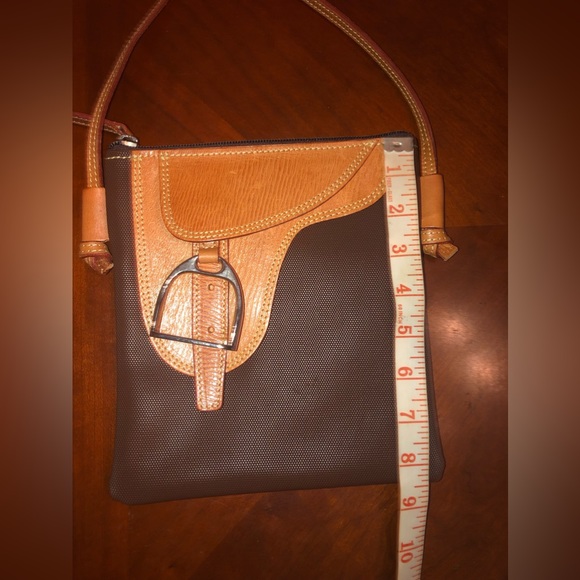 NWOT torerías ronda saddle bag shape brown pvc and leather made in Spain - Picture 7 of 12